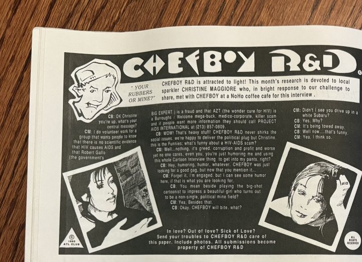 Chefboy R&D — NoHo Magazine, June 1993