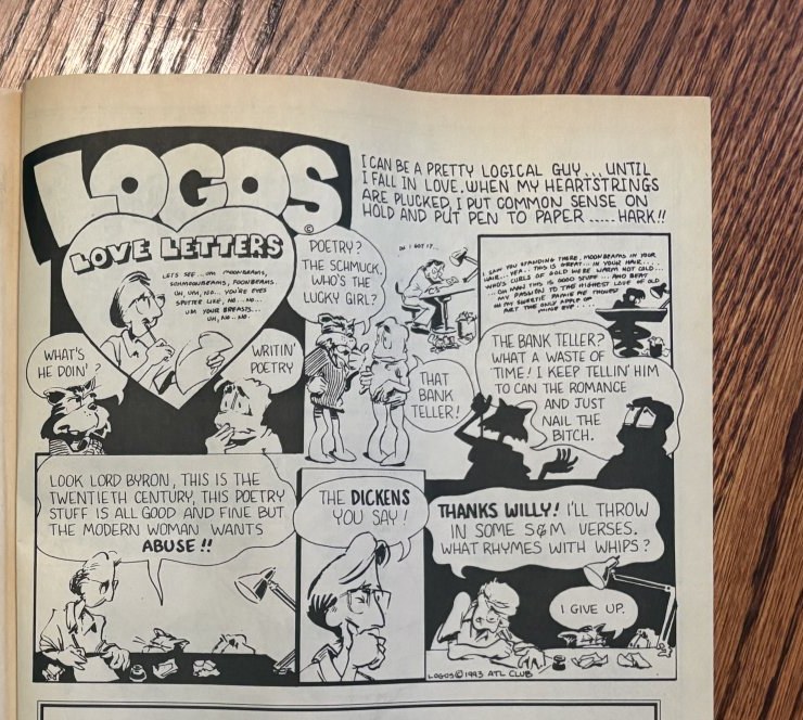 Logos: Love Letters — NoHo Magazine, July 1993