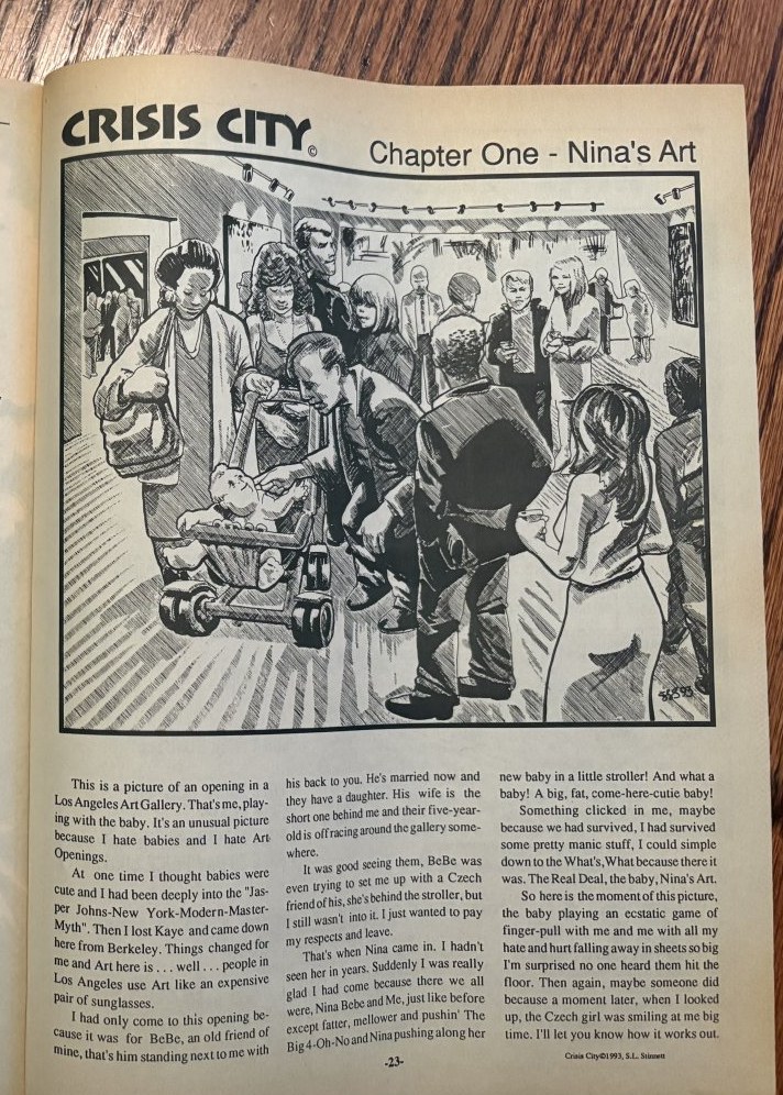 Crisis City: Nina’s Art — NoHo Magazine, October 1993