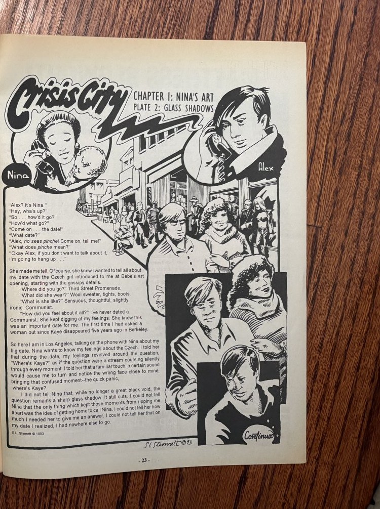 Crisis City: Glass Shadows — NoHo Magazine, November 1993