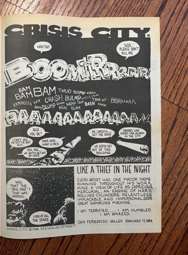 Crisis City: Like a Thief in the Night — NoHo Magazine, March 1994