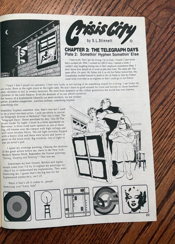 Crisis City: Somethin’ Hyphen Somethin’ Else — NoHo Magazine, September 1994